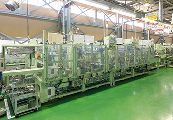 Seat track assembly line